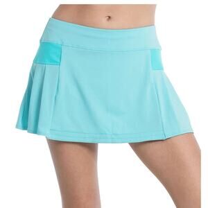 Lucky In Love - Blue Box Pleat Tennis Skirt (Small)